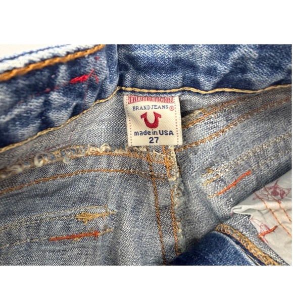 True Religion Vintage 2004 Twisted Destroyed Flare size 27 NWT ( RARE ) - Picture 11 of 13